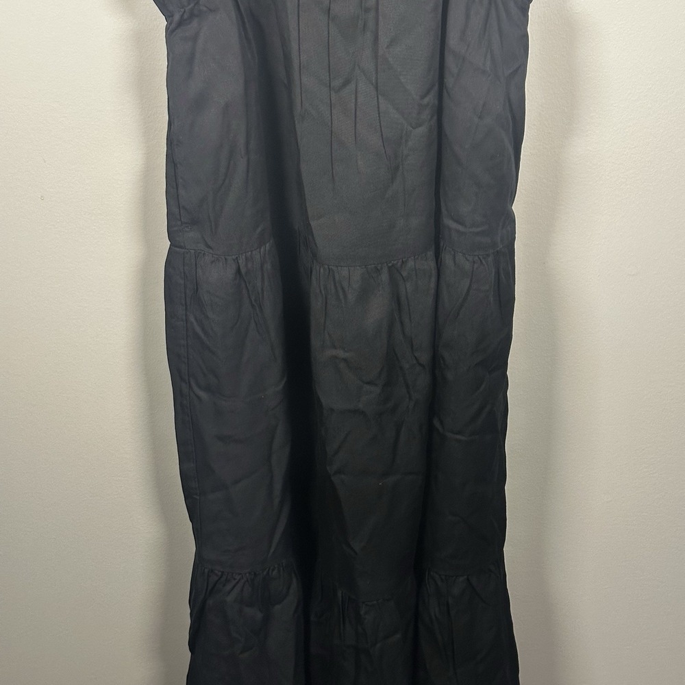 The Drop Women's Anaya Square Neck Cut-out Tiered Maxi Dress, Black, L, NWT - Picture 4 of 16